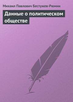 Михаил Бестужев-Рюмин - Данные о политическом обществе